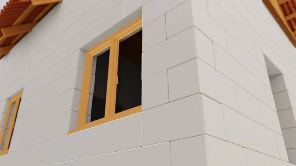 Ev inşaatının 3 boyutlu görselleştirilmesi