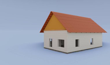 Ev inşaatının 3 boyutlu görselleştirilmesi