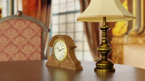 3D görselleştirme iç mimari antika mobilyalar