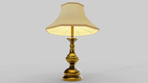 3d visualization of a floor lamp on a white background
