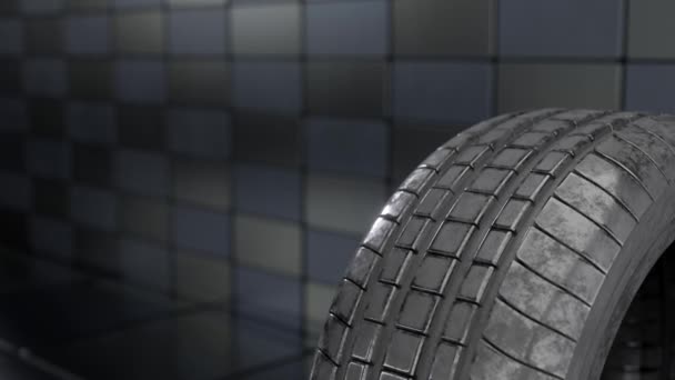 3D vizualizace pneumatiky — Stock video