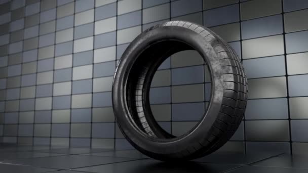 3d visualization of the tire — Stock Video