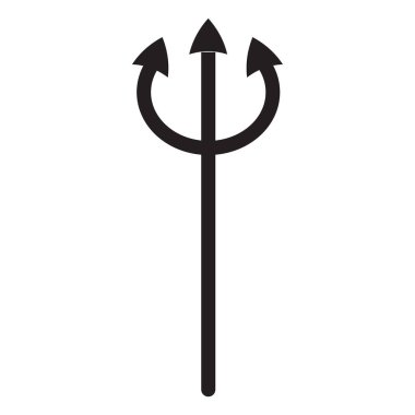 Mızrak. Web simgesi basit illüstrasyon