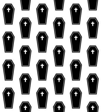 Siyah tabutlar. vektör illüstrasyonu