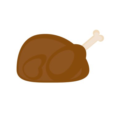 Beyaz arka planda izole edilmiş yassı tavuk.