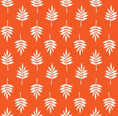 El çiziminin vektörsüz deseni çizim çizimi arka planda izole sonbahar yaprakları