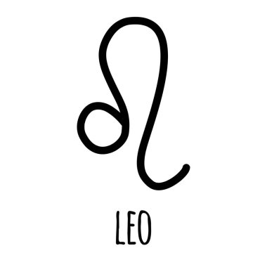 Vektör el, Leo astrolojik burç işareti çizdi