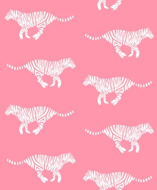 Elle çizilen kaplanın kusursuz deseni