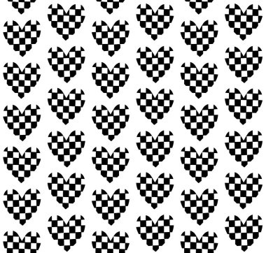 El çiziminin vektörsüz deseni çizim tahtası beyaz arkaplanda izole edilmiş satranç tahtası.