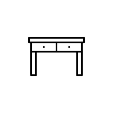 Masa satırı simgesi tasarım vektörü şablonu