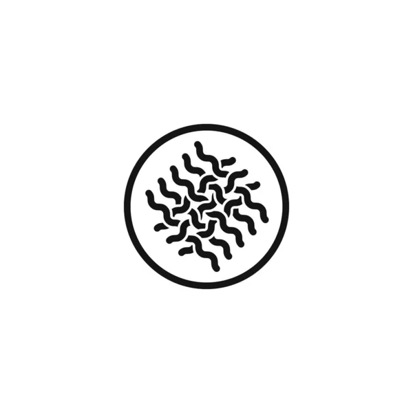 Плоская Векторная Иллюстрация Значка Узелка — стоковый вектор