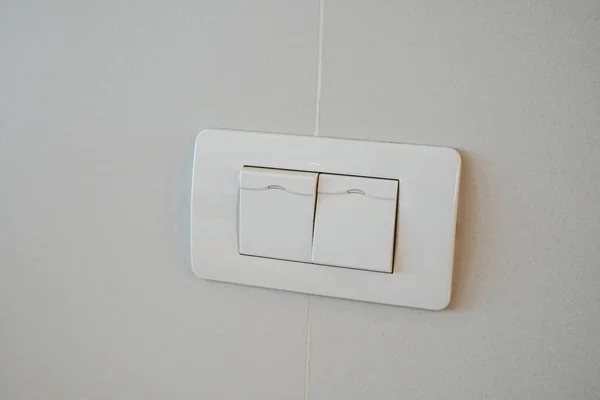 Painel Interruptor Luz Parede Casa Para Iluminação — Fotografia de Stock