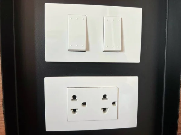 Light Switch Plug Socket Appliance House Wall — Foto de Stock