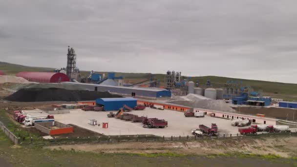 Fabryka Cementu Kamieniołomie Górniczym — Wideo stockowe