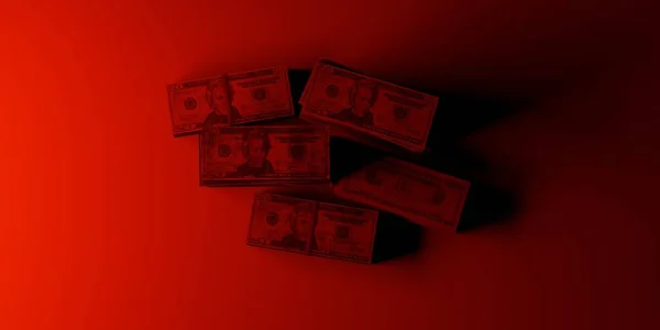 Blood Red Money Red Background — Stock Photo, Image