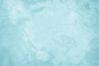 Pastel Mavi ve Beyaz beton taş dokusu yaz duvar kağıdında arka plan için. Çimento ve tonlamalardan oluşan kum duvar. Açık renkli beton duvar, çimento deseni tasarım için nane yeşili..