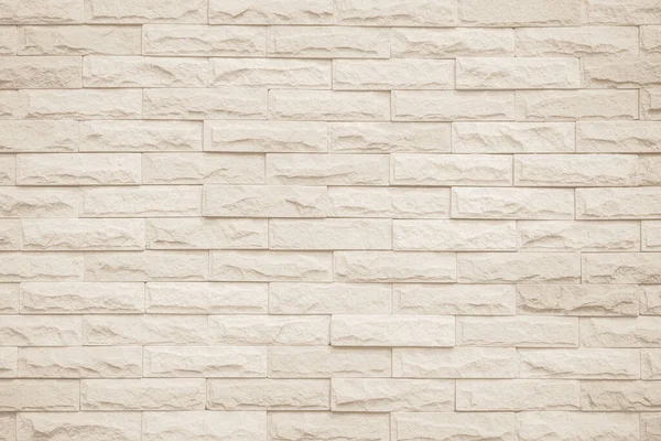 Cream White Brick Wall Texture Background Brickwork Stonework Flooring Interior — Stock Photo, Image