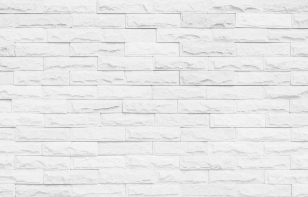 White Grunge Brick Wall Texture Background Stone Tile Block Painted — Stock Photo, Image