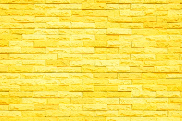 Muro Ladrillo Pintado Con Pintura Amarilla Pastel Brillante Tono Textura — Foto de Stock