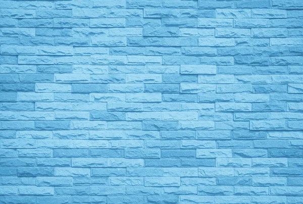 ブルーのダークペイントのパステル落ち着いたトーンの質感の背景で塗装レンガの壁 レンガと石の床インテリアロック古いパターンクリーンコンクリートグリッド不均一なレンガのデザインスタックの背景 — ストック写真