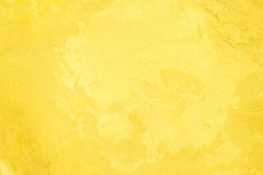 Doku arka planı için beton duvar sarısı rengi. Soyut grunge büyüyen efektli parlak renkli arkaplan. Pastel sarısı, düşük kontrastlı, pürüzlü ve düzensiz..