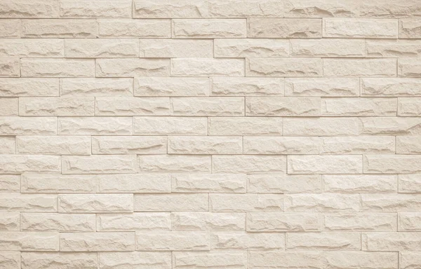クリームと白いレンガの壁のテクスチャの背景 レンガと石の床インテリアロック古いパターンクリーンなコンクリートグリッド不均一なレンガオフィスデザイン 古いヴィンテージレンガの壁の背景 — ストック写真