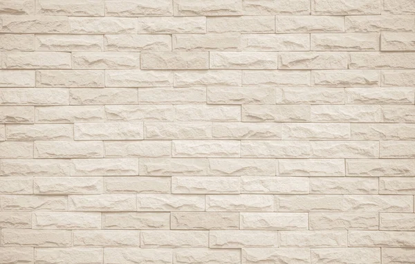 Cream White Brick Wall Texture Background Brickwork Stonework Flooring Interior — Stock Photo, Image