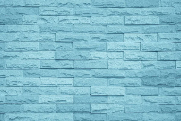 淡いブルーのペイントパステル落ち着いたトーンの質感の背景で塗装レンガの壁 レンガと石の床インテリアロック古いパターンクリーンコンクリートグリッド不均一なレンガのデザインスタックの背景 — ストック写真