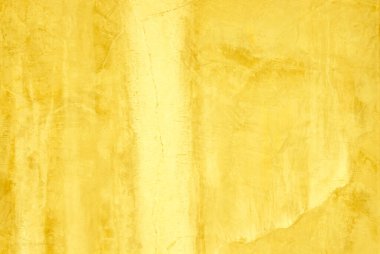Doku arka planı için beton duvar sarısı rengi. Soyut grunge büyüyen efektli parlak renkli arkaplan. Pastel sarısı, düşük kontrastlı, pürüzlü ve düzensiz..