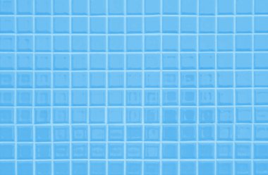 Mavi pastel seramik duvar ve zemin fayansları mozaik soyut arka plan. Geometrik duvar kağıdı desenli dekorasyon odası tasarla. Arkaplan reklam afişi ya da web için basit pürüzsüz desen.