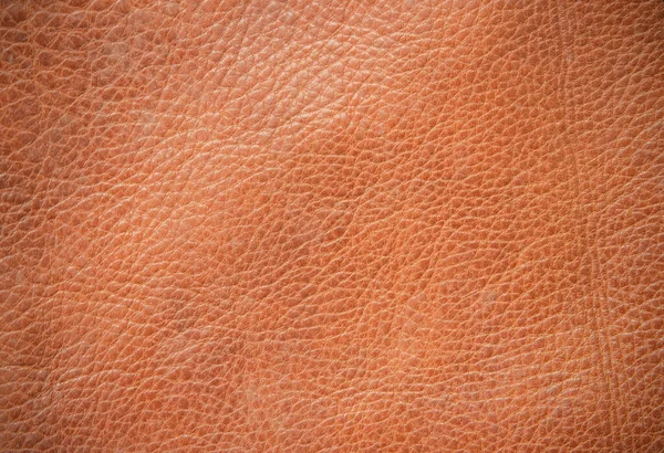Bruine Lederen Textuur Achtergrond Echte Lederen Textuur Achtergrond Donkerbruine Oranje — Stockfoto