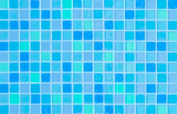 青いパステルセラミック壁と床タイルモザイク抽象的な背景 幾何学的な壁紙テクスチャ装飾寝室を設計します 背景広告バナーポスターやウェブのためのシンプルなシームレスパターン — ストック写真