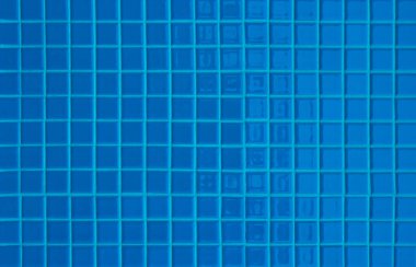 Mavi pastel seramik duvar ve zemin fayansları mozaik soyut arka plan. Geometrik duvar kağıdı desenli dekorasyon odası tasarla. Arkaplan reklam afişi ya da web sayfası için basit pürüzsüz desen.