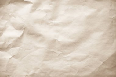 Kahverengi geri dönüşümlü Kraft kağıdı buruşmuş eski doku arkaplanı harf olarak kullanılıyor. Soyut parşömen eski retro sayfa grunge boş gazete. Krem deseni pürüzlü grunge yüzey arkaplanı kopyalama alanı ile.