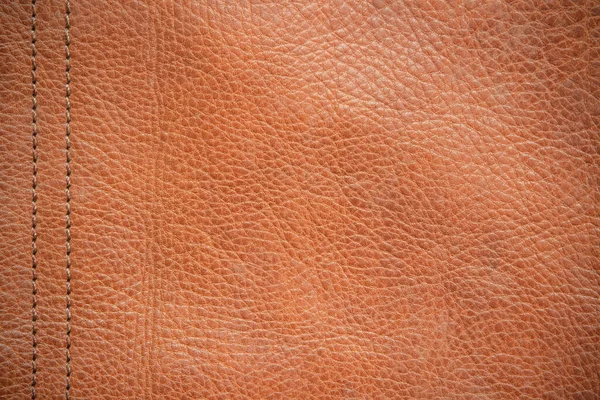 Brązowa Skóra Tle Oryginalne Skórzane Tło Ciemnobrązowe Pomarańczowe Tekstury Dekoracji — Zdjęcie stockowe