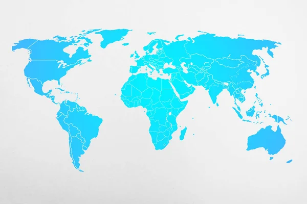 Mapa Del Mundo Sobre Fondo Papel Para Aislar Sobre Fondo —  Fotos de Stock