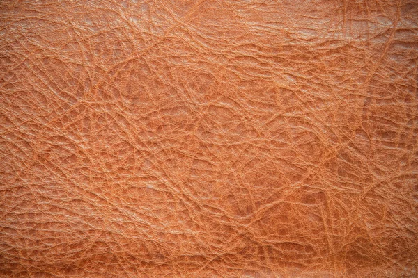 Barna Bőr Textúra Háttér Valódi Bőr Textúra Háttér Sötétbarna Narancssárga — Stock Fotó