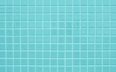 Mavi pastel seramik duvar ve zemin fayansları mozaik soyut arka plan. Geometrik duvar kağıdı desenli dekorasyon odası tasarla. Arkaplan reklam afişi ya da web sayfası için basit pürüzsüz desen.