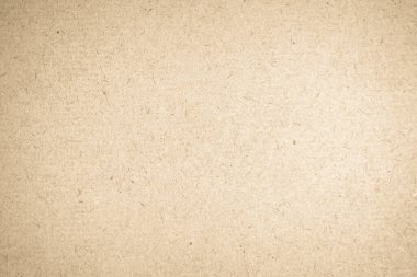 Kahverengi geri dönüşümlü kağıt dokusu. Krem karton desen, eski moda sayfa ya da grunge vignette. Kaba bir sanat eseri grunge harfini buruşturdu. Metin için kopyalama alanı olan karton.