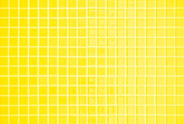 Sarı seramik duvar ve zemin fayanslarının soyut arkaplanı. Yatak odasının geometrik gri mozaik desen dekorasyonunu tasarla. Hastane duvarı, kantin ve mutfak için basit, pürüzsüz bir şebeke..