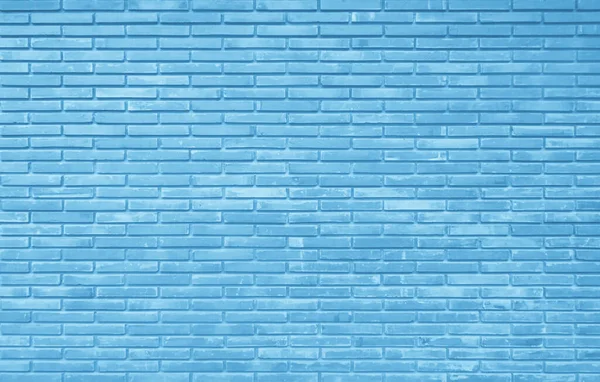 Mursten Væg Malet Med Blå Mørk Maling Pastel Rolig Tone - Stock-foto