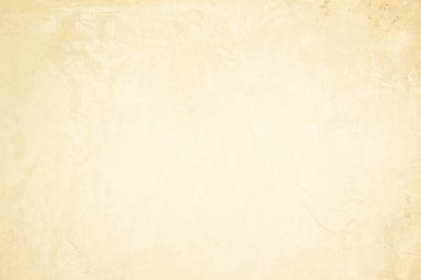 Eski beton duvar dokusu. Retro düz krem rengi çimento malzeme yüzeyini kapatıyoruz. Ekran ve kahverengi kağıt tasarım unsuru içeriğindeki ürün içeriğini göstermek veya tanıtmak için kaba ya da reklamını yapmak için..