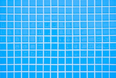 Mavi pastel seramik duvar ve zemin fayansları mozaik soyut arka plan. Geometrik duvar kağıdı desenli dekorasyon odası tasarla. Arkaplan reklam afişi ya da web sayfası için basit pürüzsüz desen.