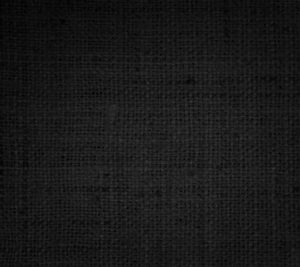 Black Hemp Rope Texture Background Haircloth Wale Black Dark Cloth — Fotografia de Stock
