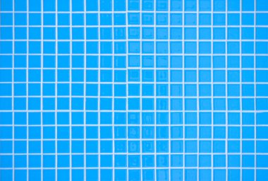 Mavi pastel seramik duvar ve zemin fayansları mozaik soyut arka plan. Geometrik duvar kağıdı desenli dekorasyon odası tasarla. Arkaplan reklam afişi ya da web sayfası için basit pürüzsüz desen.