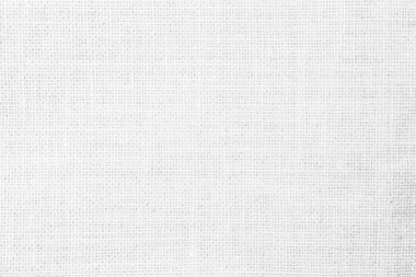 Beyaz kumaşlı jüt jüpiter kumaş bez branda örgü deseni açık beyaz renkli boş. Doğal keten ve pamuk kumaş dokusu dekorasyon için boş arkaplan.