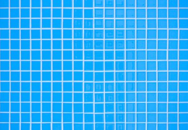 Mavi pastel seramik duvar ve zemin fayansları mozaik soyut arka plan. Geometrik duvar kağıdı desenli dekorasyon odası tasarla. Arkaplan reklam afişi ya da web sayfası için basit pürüzsüz desen.