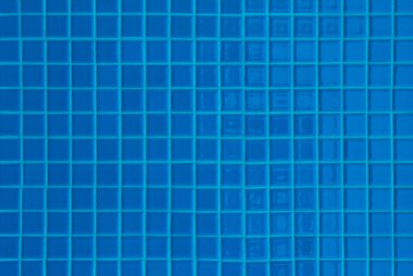 Mavi pastel seramik duvar ve zemin fayansları mozaik soyut arka plan. Geometrik duvar kağıdı desenli dekorasyon odası tasarla. Arkaplan reklam afişi ya da web sayfası için basit pürüzsüz desen.