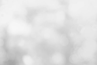 Arkaplan için soyut bulanık gri renk, Görüntü festivali ışıkları açık hava kutlaması ve kazanan için zarif beyaz bokeh odaklı dekoratif tasarım.