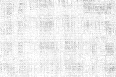 Beyaz kumaşlı jüt jüpiter kumaş bez branda örgü deseni açık beyaz renkli boş. Doğal keten ve pamuk kumaş dokusu dekorasyon için boş arkaplan.